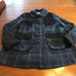 ASOS Wool Plaid Swing Coat